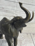 Load image into Gallery viewer, Elephant Bronze Metal Figurine Figure Sculpture Decor 11" x 13"
