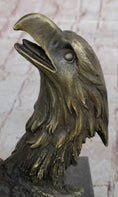 Load image into Gallery viewer, Eagles & Bear Hunting Fish Original Bronze Sculpture Statue Art by Milo on Marble Base
