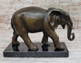 Load image into Gallery viewer, Elephant Bronze Sculpture Statue on Marble base - Antoine Barye Reproduction Art
