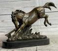 Load image into Gallery viewer, Signed Original Artwork by Fisher Wild Horse Bronze Sculpture Figurine Statue Decor
