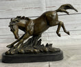 Load image into Gallery viewer, Signed Original Artwork by Fisher Wild Horse Bronze Sculpture Figurine Statue Decor
