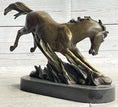 Load image into Gallery viewer, Signed Original Artwork by Fisher Wild Horse Bronze Sculpture Figurine Statue Decor
