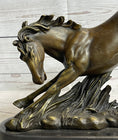 Load image into Gallery viewer, Signed Original Artwork by Fisher Wild Horse Bronze Sculpture Figurine Statue Decor
