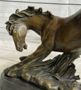 Load image into Gallery viewer, Signed Original Artwork by Fisher Wild Horse Bronze Sculpture Figurine Statue Decor
