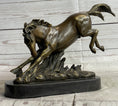 Load image into Gallery viewer, Signed Original Artwork by Fisher Wild Horse Bronze Sculpture Figurine Statue Decor
