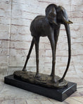 Load image into Gallery viewer, Hot Cast Bronze Metal Elephant Sculpture Statue Figure after Salvador Dali on Marble Base
