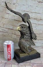 Large American Bald Eagle Hot Cast Bronze Sculpture Figurine Figure Statue Deal