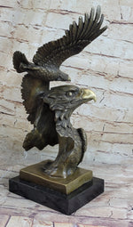 Large American Bald Eagle Hot Cast Bronze Sculpture Figurine Figure Statue Deal