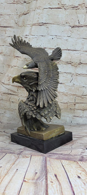 Large American Bald Eagle Hot Cast Bronze Sculpture Figurine Figure Statue Deal
