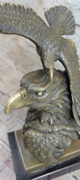 Load image into Gallery viewer, Large American Bald Eagle Hot Cast Bronze Sculpture Figurine Figure Statue Deal
