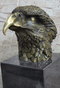 Load image into Gallery viewer, Signed Original Impressive Large Eagle Bird Wild Life Marble Base Figurine Decor
