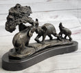 Load image into Gallery viewer, Elephant Family on the African Savannah Bronze Metal Statue Sculpture Decor Art
