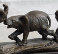 Load image into Gallery viewer, Elephant Family on the African Savannah Bronze Metal Statue Sculpture Decor Art
