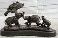 Load image into Gallery viewer, Elephant Family on the African Savannah Bronze Metal Statue Sculpture Decor Art
