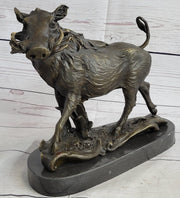 Boar Wild Pig Bronze Statue Sculpture by Barye Figure Farm Animal Lost Wax Decor