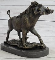 Boar Wild Pig Bronze Statue Sculpture by Barye Figure Farm Animal Lost Wax Decor