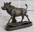 Load image into Gallery viewer, Boar Wild Pig Bronze Statue Sculpture by Barye Figure Farm Animal Lost Wax Decor
