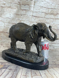 Load image into Gallery viewer, Cast Bronze Marble Sculpture Elephant Safari Statue Art Figure Figurine Animal
