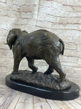 Load image into Gallery viewer, Cast Bronze Marble Sculpture Elephant Safari Statue Art Figure Figurine Animal
