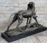 Hot Cast Bronze Sculpture of Hunting Dog Retriever with Rabbit in Mouth