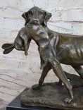 Load image into Gallery viewer, Hot Cast Bronze Sculpture of Hunting Dog Retriever with Rabbit in Mouth
