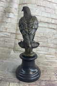 Load image into Gallery viewer, Original Milo Hawk American Eagle Bronze Marble Base Sculpture Bird Figurine Art
