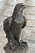 Load image into Gallery viewer, Original Milo Hawk American Eagle Bronze Marble Base Sculpture Bird Figurine Art
