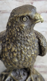 Guardian Eagle Hawk Bird Bronze Statue Sculpture Figure 12