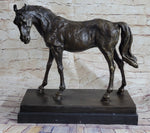 Large Arabian Horse Bronze Sculpture Statue By P.J Mene HotCast Marble Figurine