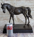 Load image into Gallery viewer, Large Arabian Horse Bronze Sculpture Statue By P.J Mene HotCast Marble Figurine
