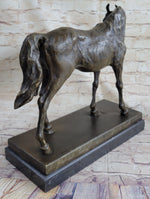 Large Arabian Horse Bronze Sculpture Statue By P.J Mene HotCast Marble Figurine