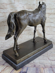 Large Arabian Horse Bronze Sculpture Statue By P.J Mene HotCast Marble Figurine