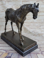 Large Arabian Horse Bronze Sculpture Statue By P.J Mene HotCast Marble Figurine