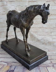 Large Arabian Horse Bronze Sculpture Statue By P.J Mene HotCast Marble Figurine