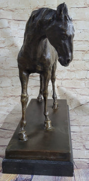 Large Arabian Horse Bronze Sculpture Statue By P.J Mene HotCast Marble Figurine