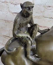 Horseback Monkey on My Back Riding Horse Bronze Statue Sculpture Figure by Milo 13