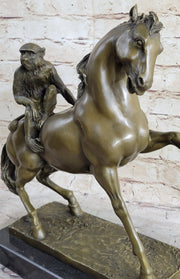 Horseback Monkey on My Back Riding Horse Bronze Statue Sculpture Figure by Milo 13
