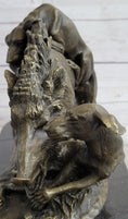 Load image into Gallery viewer, Boar Attacked by Wild Dogs Hot Cast Bronze Sculpture Statue Art by Lecourtier
