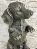 Load image into Gallery viewer, Hot Cast Bronze Puppy Dog Begging Signed Original Art Sculpture Statue Figure
