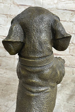 Hot Cast Bronze Puppy Dog Begging Signed Original Art Sculpture Statue Figure