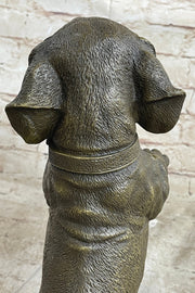 Hot Cast Bronze Puppy Dog Begging Signed Original Art Sculpture Statue Figure