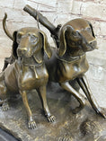 Load image into Gallery viewer, Two Large Vizsla Dog Dogs Animal House Pet by Debut Bronze Marble Sculpture Gift
