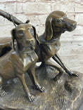 Load image into Gallery viewer, Two Large Vizsla Dog Dogs Animal House Pet by Debut Bronze Marble Sculpture Gift
