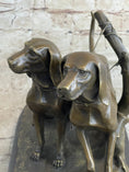 Load image into Gallery viewer, Two Large Vizsla Dog Dogs Animal House Pet by Debut Bronze Marble Sculpture Gift
