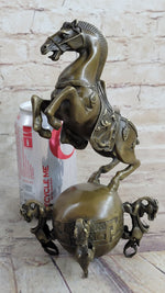 Chinese Tang Horse Lost Wax Bronze Metal Sculpture Handmade Art by Milo