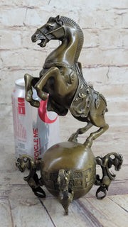 Chinese Tang Horse Lost Wax Bronze Metal Sculpture Handmade Art by Milo