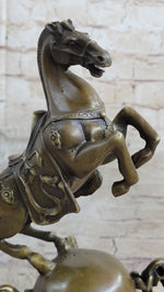 Chinese Tang Horse Lost Wax Bronze Metal Sculpture Handmade Art by Milo