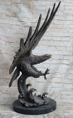 Bronze Metal Eagle Statue Sculpture Garden Yard Original Casting 26