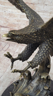 Bronze Metal Eagle Statue Sculpture Garden Yard Original Casting 26