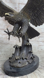 Bronze Metal Eagle Statue Sculpture Garden Yard Original Casting 26